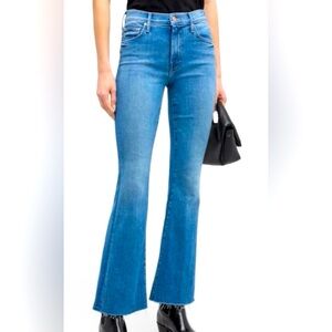 Mother Denim Flare/Fray Blue Jeans